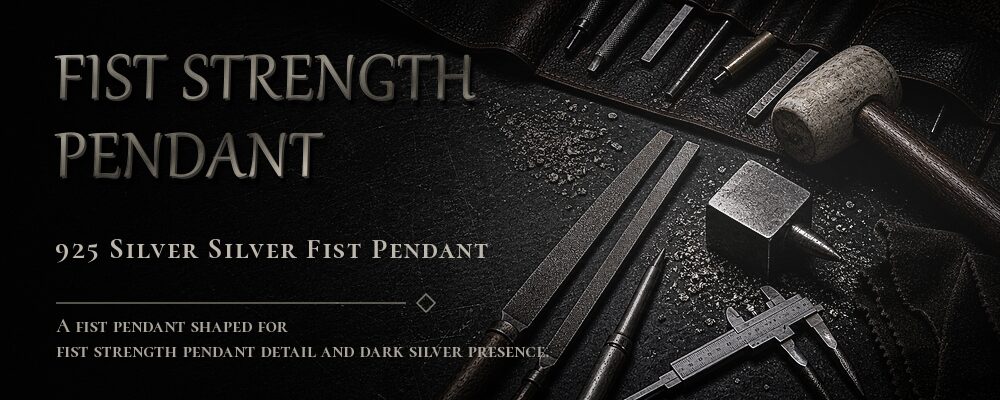 fist strength pendant 925 Silver as listed jewelry workshop tools banner