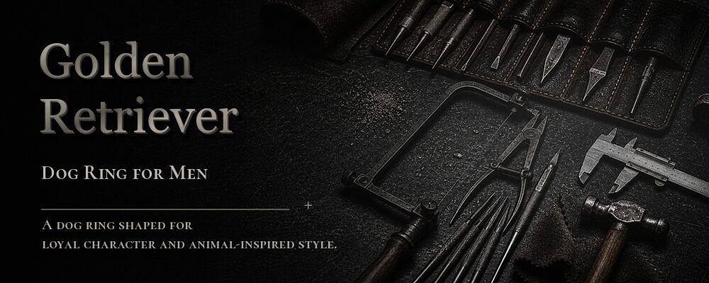golden retriever ring material details should be confirmed from the current product options jewelry workshop tools banner