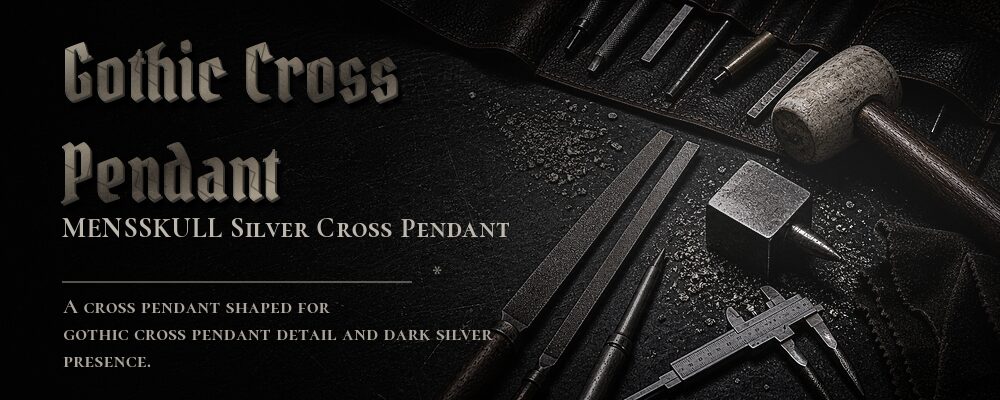 gothic cross pendant material details should be confirmed from the current product options jewelry workshop tools banner