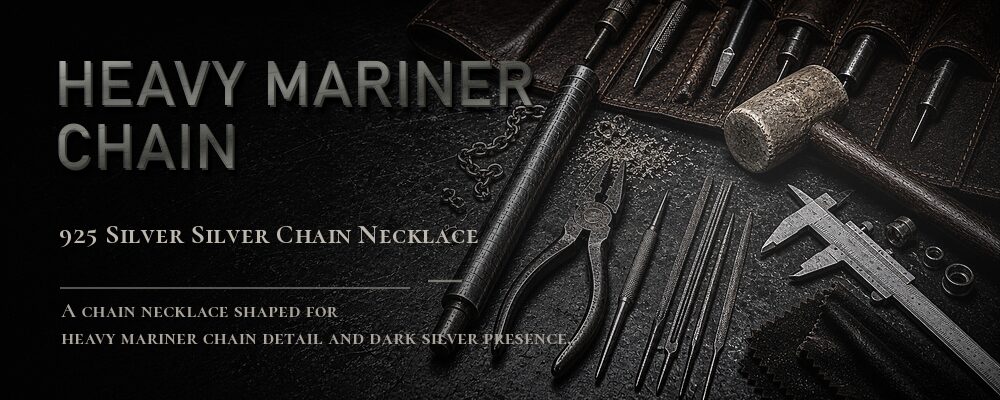 heavy mariner chain 925 SILVER as listed jewelry workshop tools banner