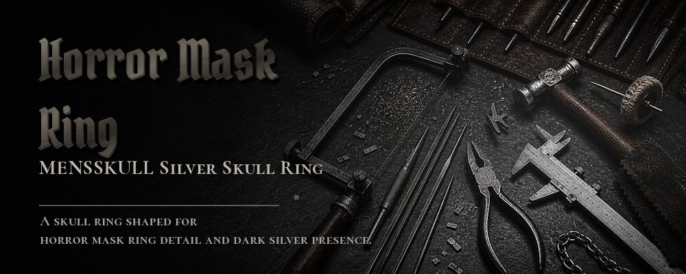 horror mask ring material details should be confirmed from the current product options jewelry workshop tools banner