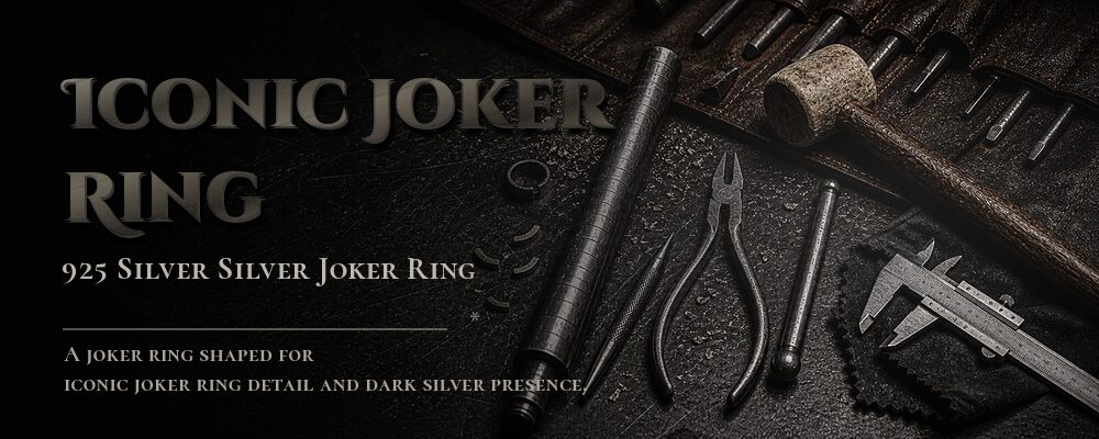 iconic joker ring International standard 925 sterling silver as listed jewelry workshop tools banner