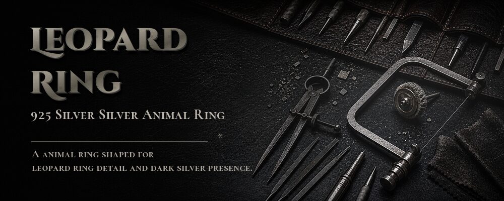 leopard ring 925 silver as listed jewelry workshop tools banner