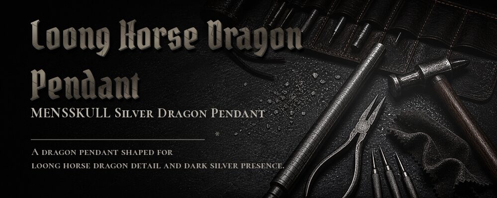 loong horse dragon pendant material details should be confirmed from the current product options jewelry workshop tools banner