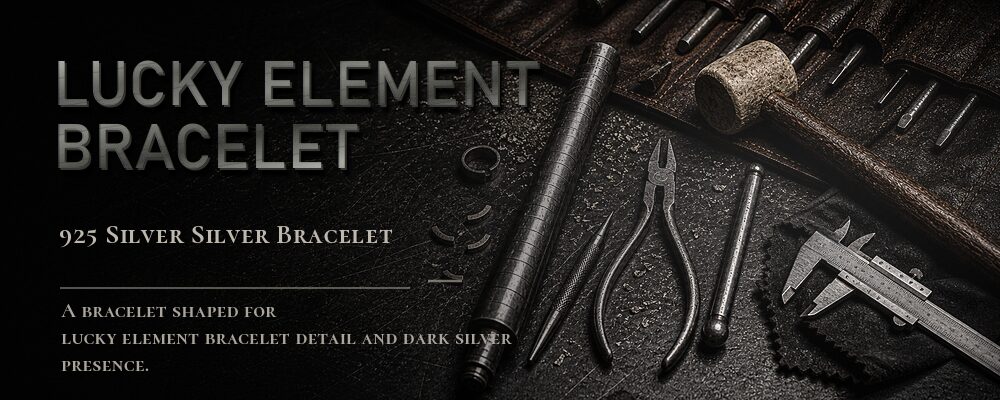 lucky element bracelet 999 Sterling Silver as listed jewelry workshop tools banner