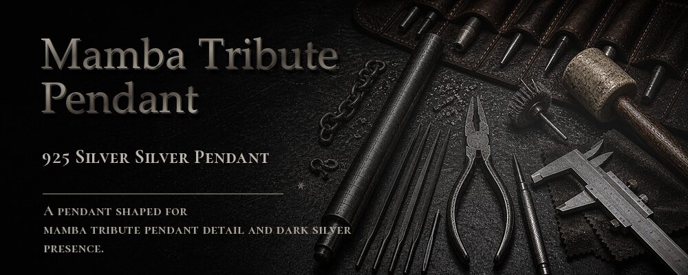 mamba tribute pendant 925 Silver as listed jewelry workshop tools banner