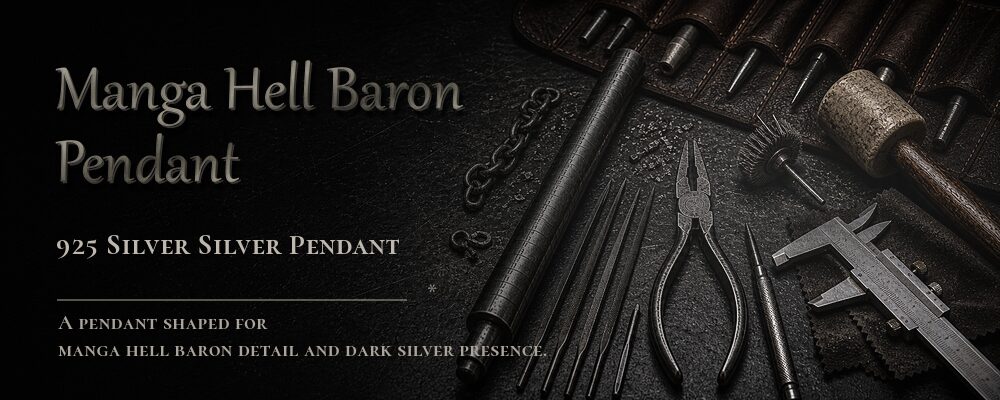 manga hell baron pendant 925 silver as listed jewelry workshop tools banner