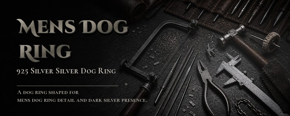 mens dog ring 925 silver as listed jewelry workshop tools banner
