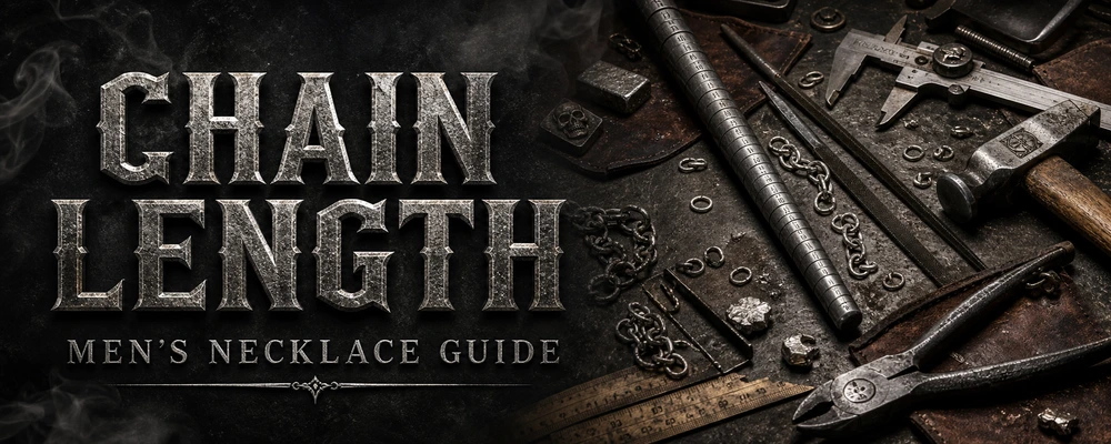 Men's necklace chain length guide workshop featured image