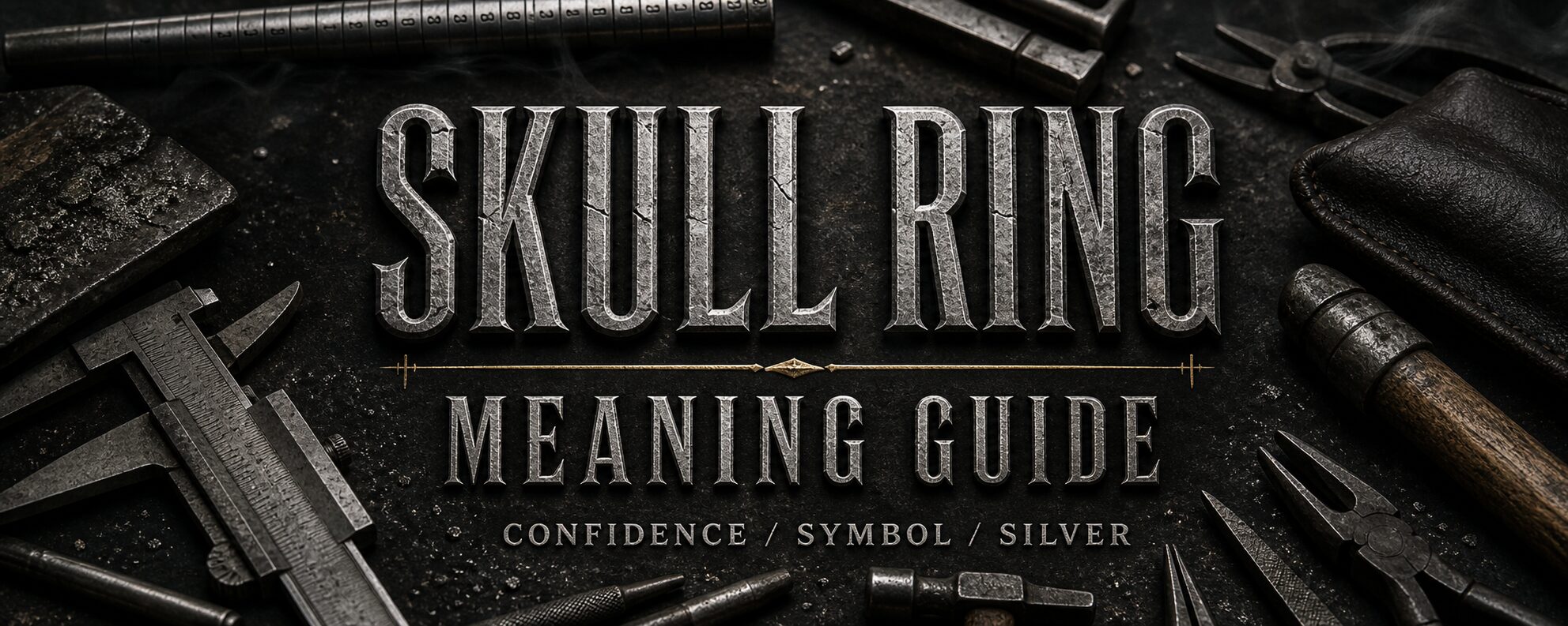 MENSSKULL skull ring meaning guide dark silver workshop featured image