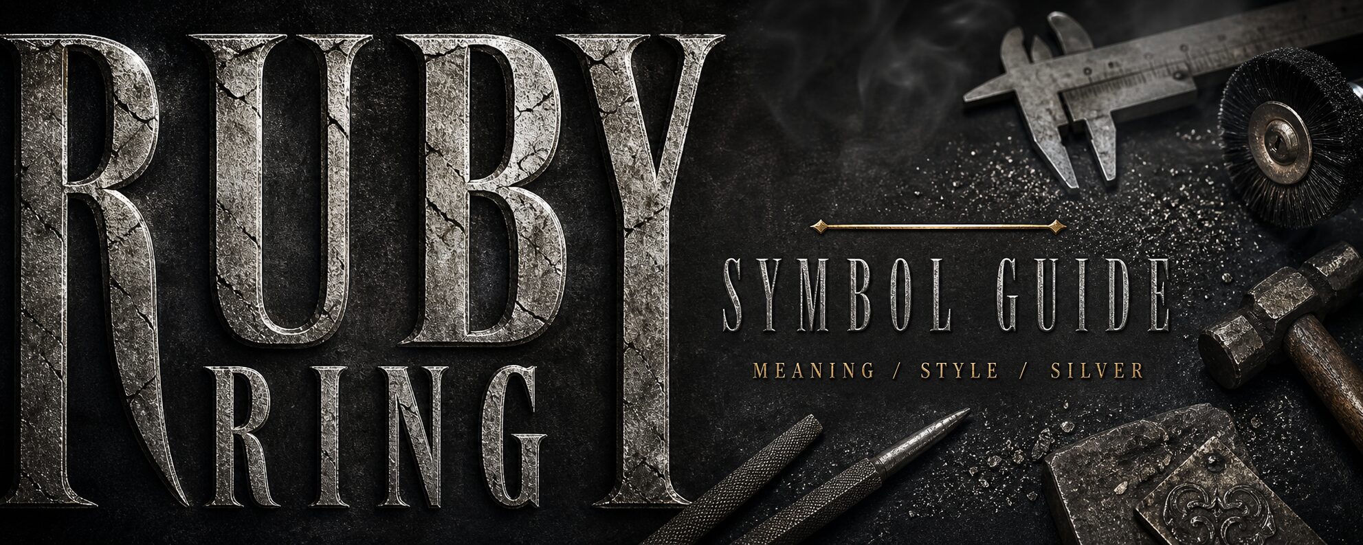 MENSSKULL ruby ring symbol guide dark silver workshop featured image