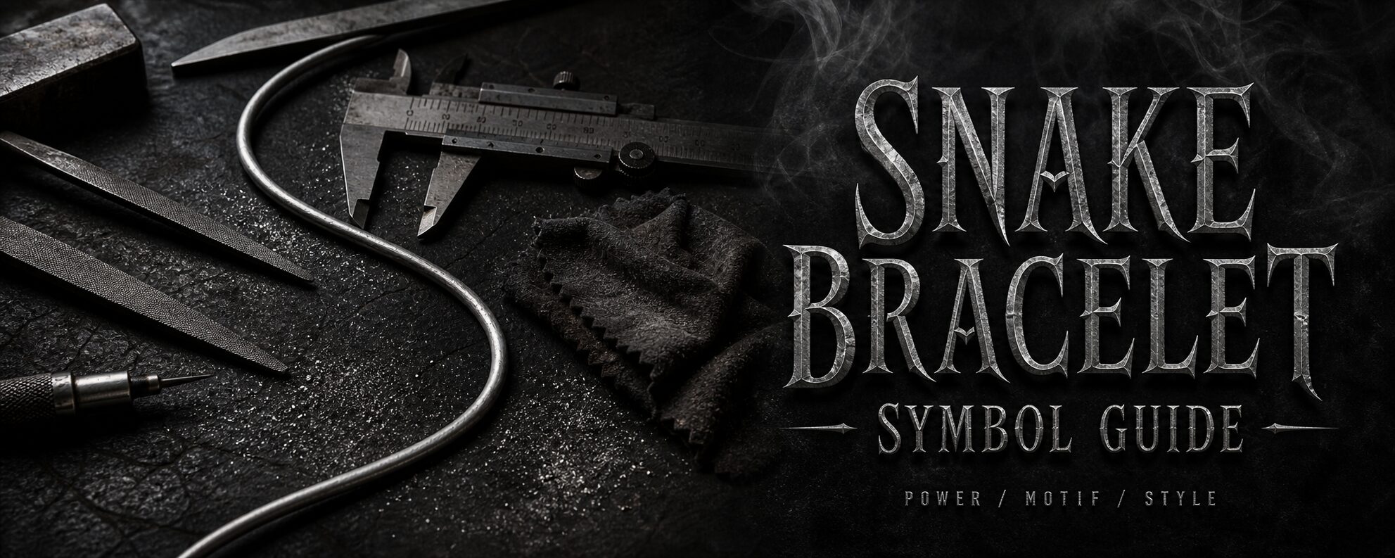 MENSSKULL snake bracelet symbol guide dark silver workshop featured image