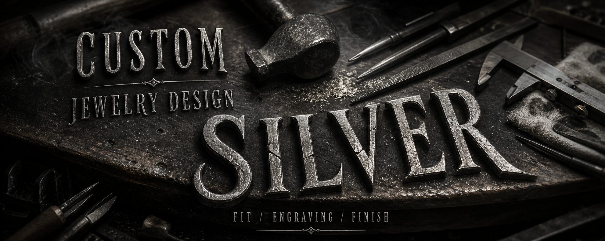 MENSSKULL custom silver jewelry design dark silver workshop featured image