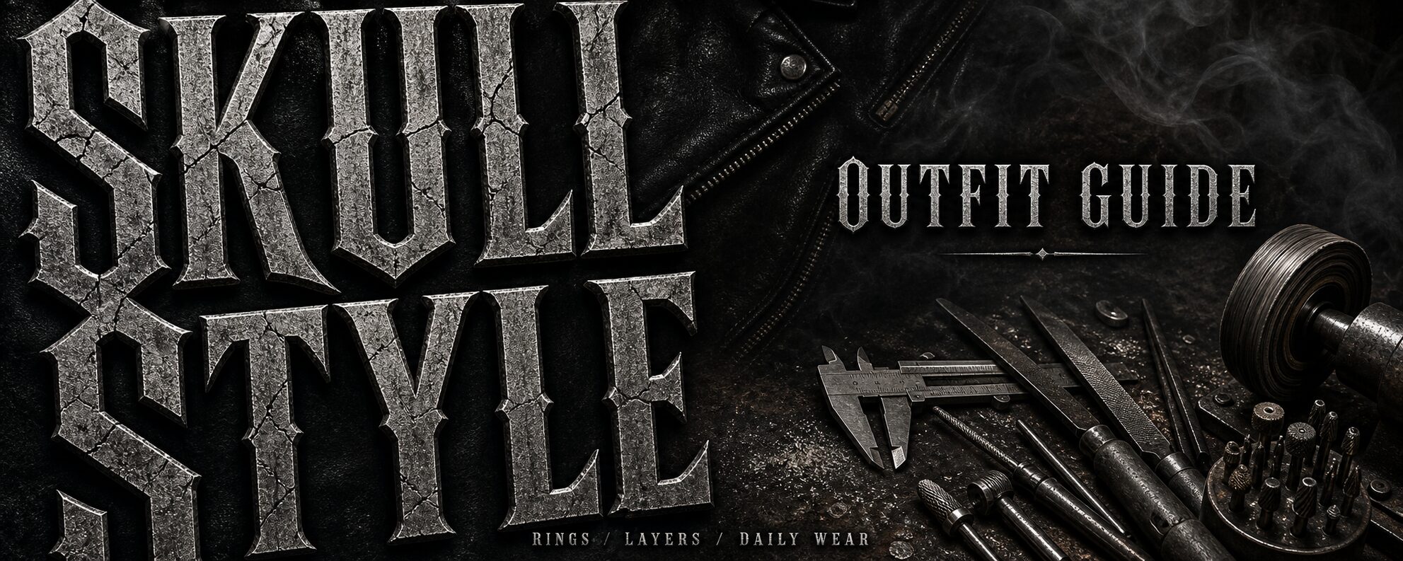 MENSSKULL skull style outfit guide dark silver workshop featured image