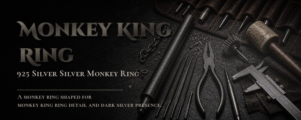 monkey king ring 925 Silver as listed jewelry workshop tools banner