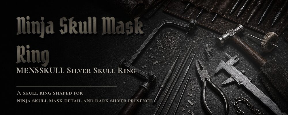 ninja skull mask ring material details should be confirmed from the current product options jewelry workshop tools banner