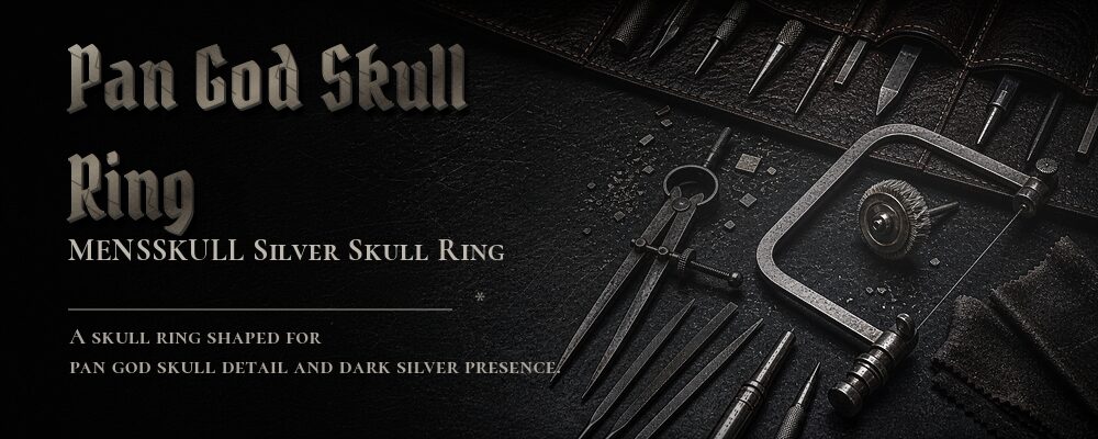 pan god skull ring material details should be confirmed from the current product options jewelry workshop tools banner