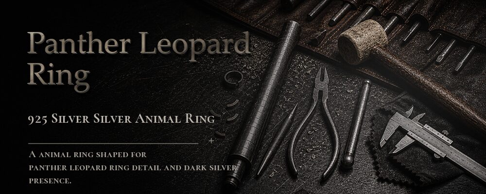 panther leopard ring 925 Silver as listed jewelry workshop tools banner