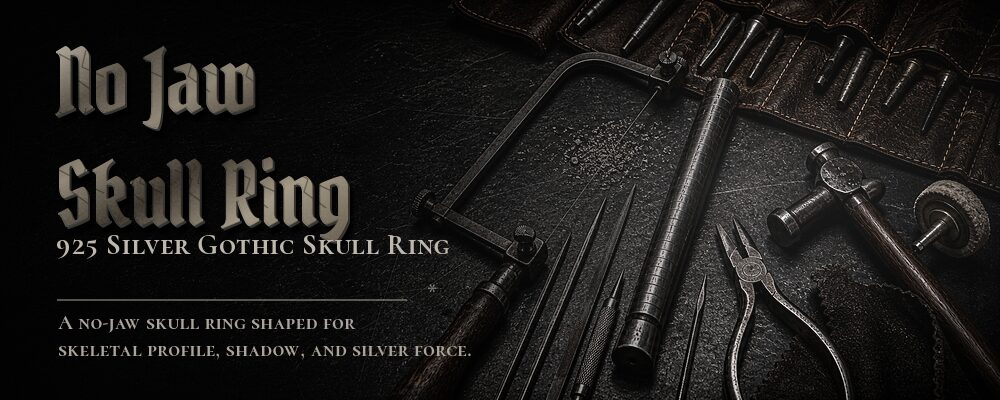 no jaw skull ring 925 silver as listed by product title/category context; confirm current page facts before ordering metalsmith tools workshop banner