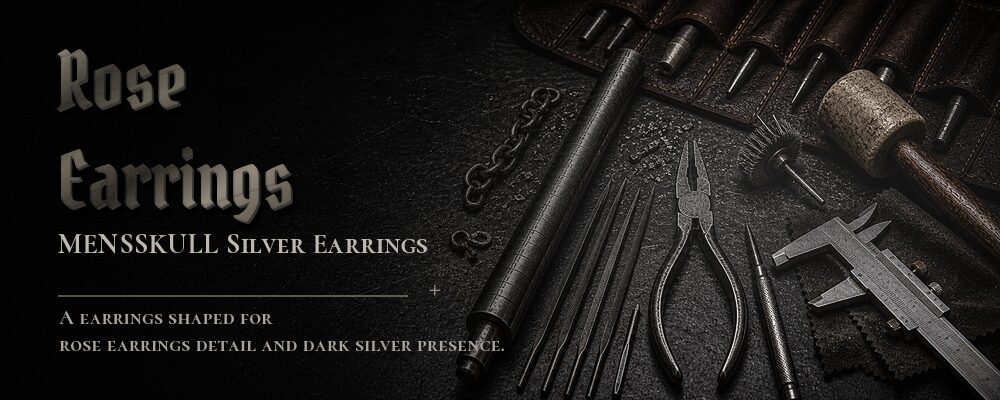 rose earrings material details should be confirmed from the current product options jewelry workshop tools banner