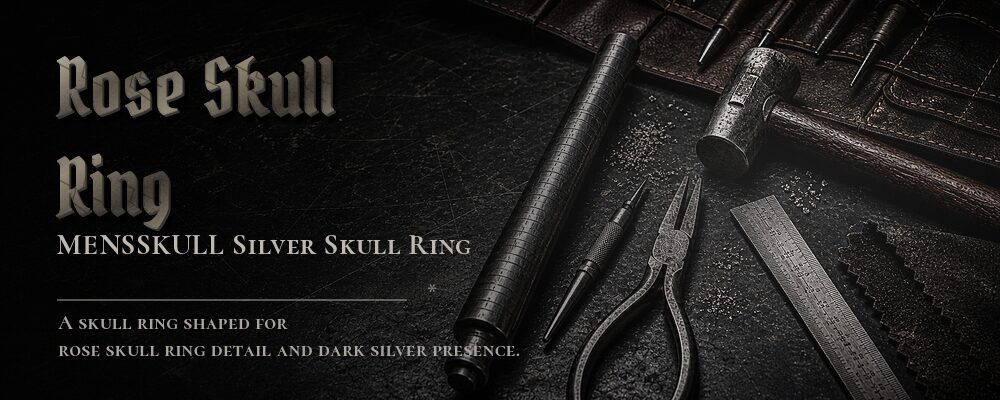 rose skull ring material details should be confirmed from the current product options jewelry workshop tools banner
