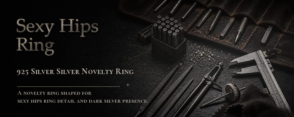 925 sterling silver sculpted butt novelty ring