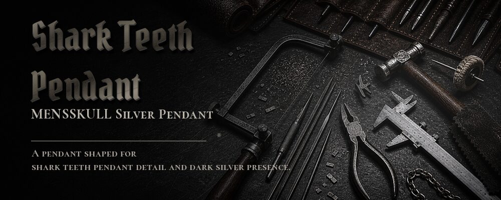 shark teeth pendant material details should be confirmed from the current product options jewelry workshop tools banner