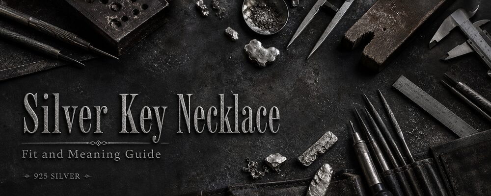MENSSKULL silver key necklace 925 silver fit and meaning guide dark metalsmith workshop banner