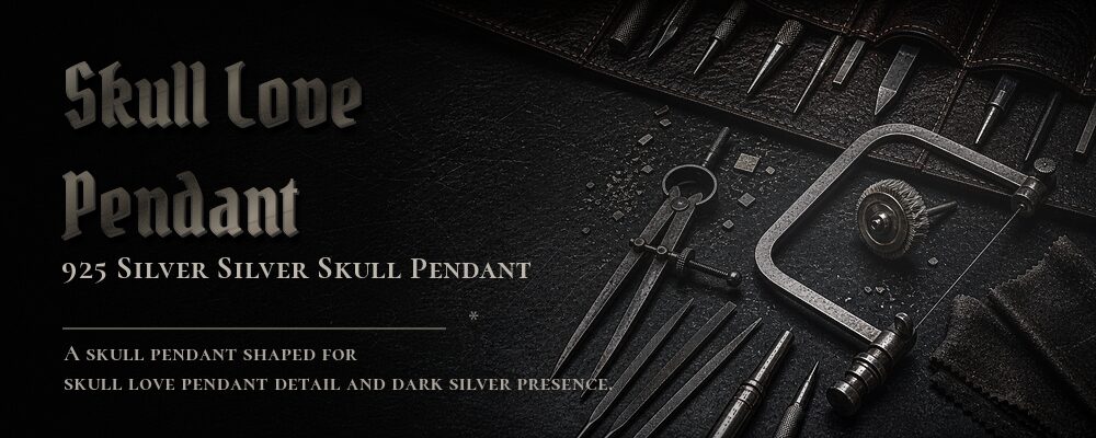 small skeleton couple pendant silver jewelry workshop banner