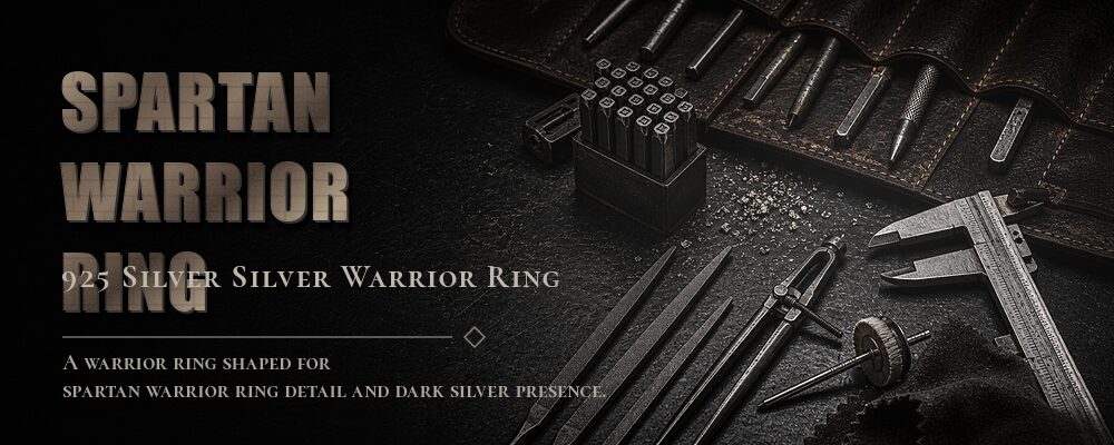 spartan warrior ring 925 silver as listed jewelry workshop tools banner