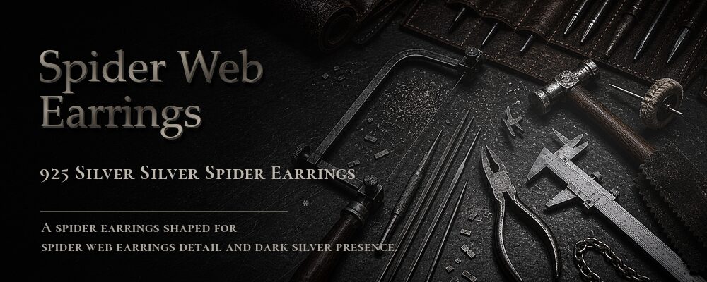 spider web earrings 925 silver as listed jewelry workshop tools banner