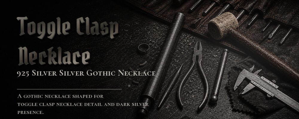 toggle clasp necklace 925 SILVER as listed jewelry workshop tools banner