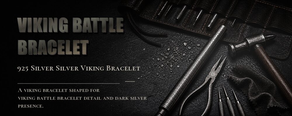 viking battle bracelet 99.9% Sterling Silver as listed jewelry workshop tools banner