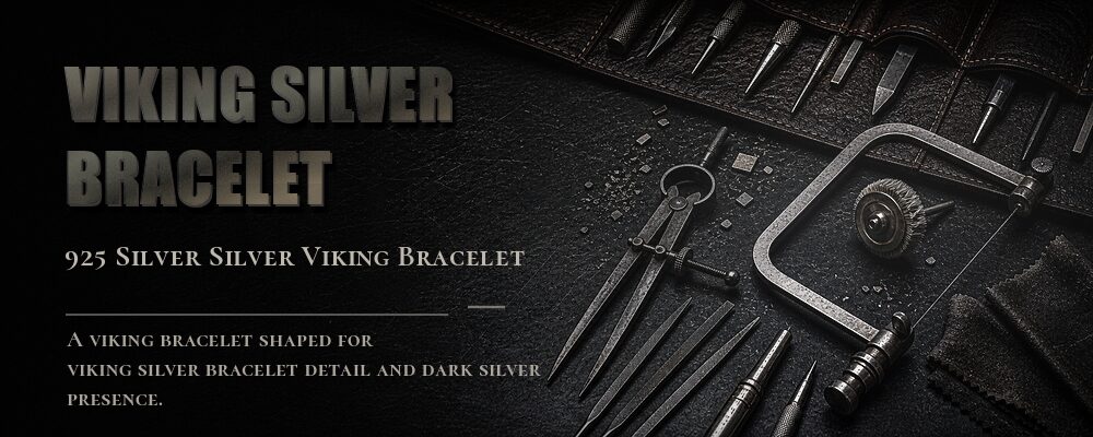 viking silver bracelet 99.9% Sterling Silver + 24K Gold as listed jewelry workshop tools banner