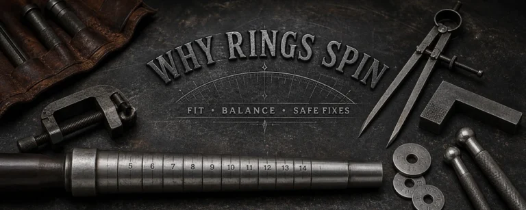 Why does my ring spin guide with professional ring sizing and metalsmith tools