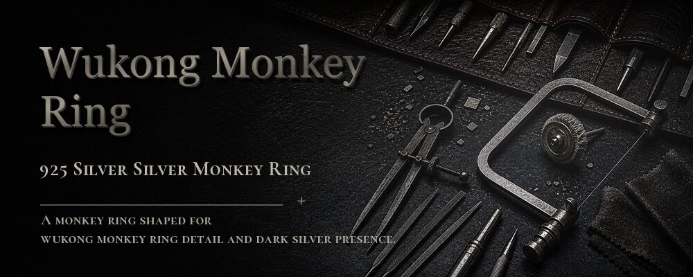 wukong monkey ring 925 silver as listed jewelry workshop tools banner