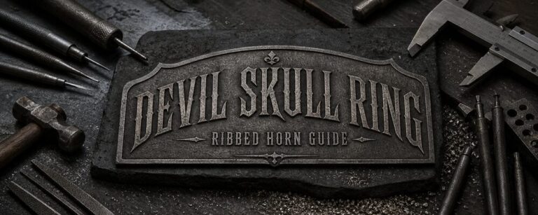 MENSSKULL devil skull ring guide dark metalsmith workshop banner