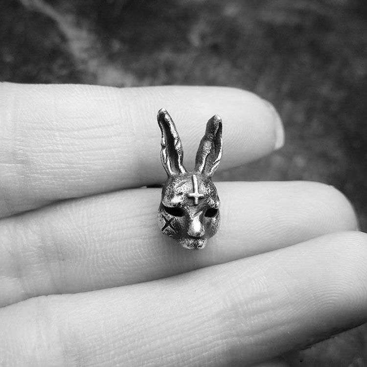 Skull mashimaro ear nail 925 sterling silver mashimaro earring FCS18