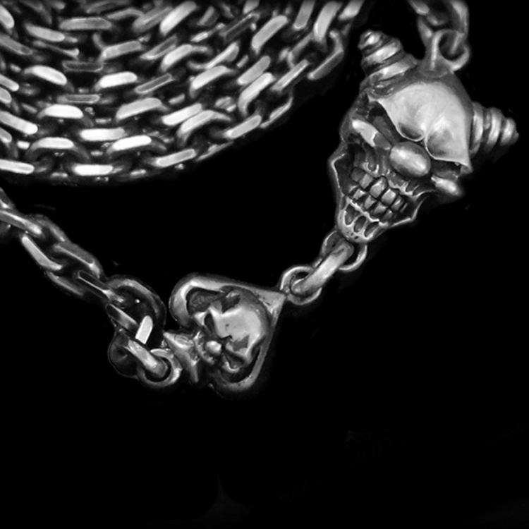 Joker Handmade Silver Skull necklace SSN18