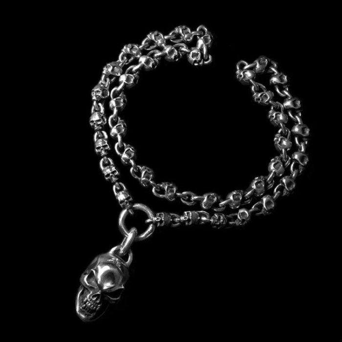 Skull Necklace Pendant 925 Silver Handmade Silver Skull Pendant