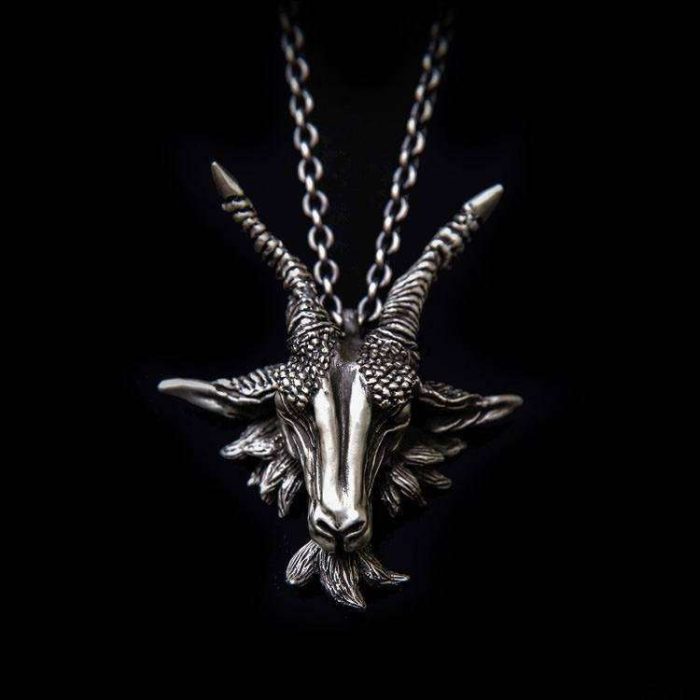 Satan Sheep Pendant Silver Ram Pendant SSP10
