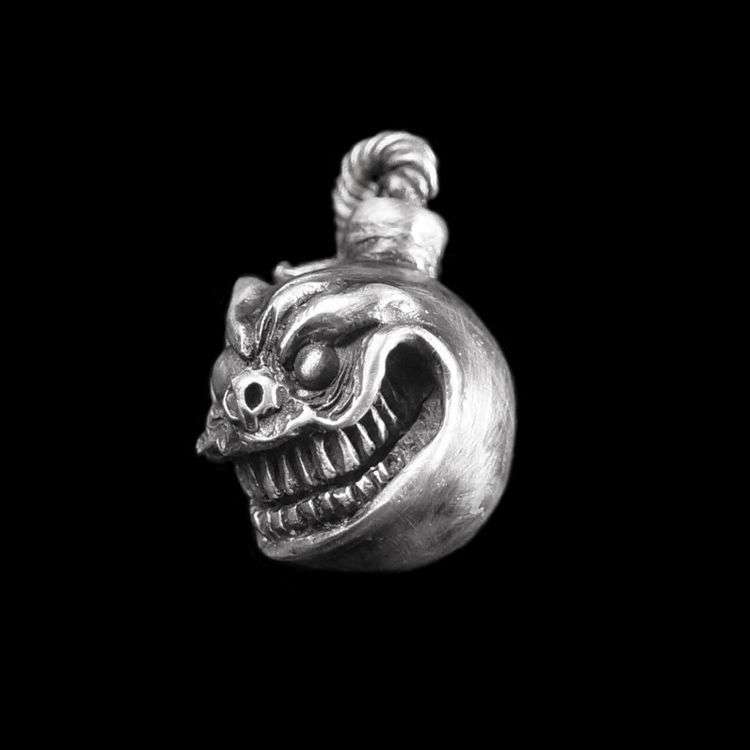 Bomberman 925 silver Pendant Necklace SSP76