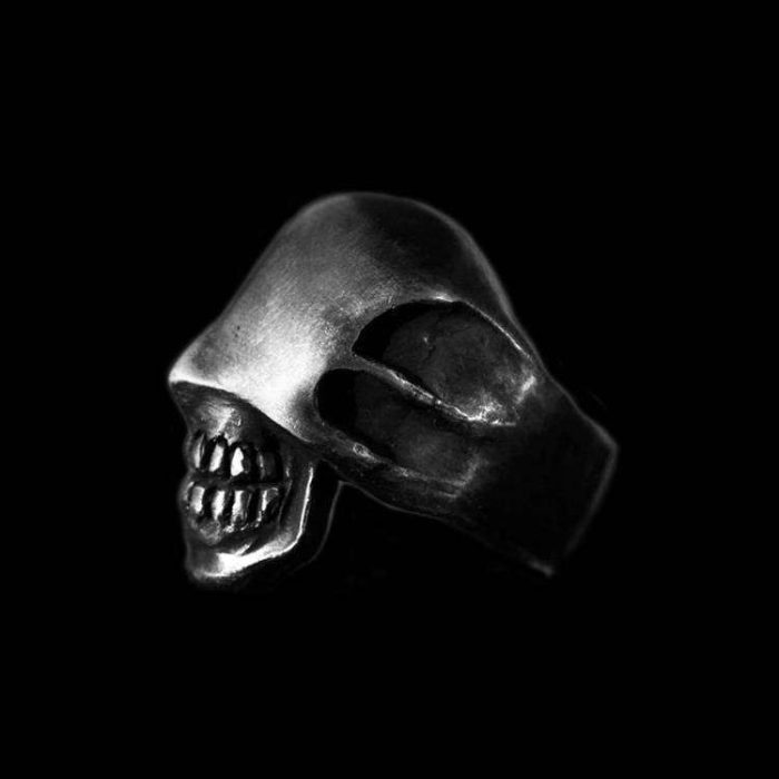 No face mens skull ring Silver Skull ring SSJ11