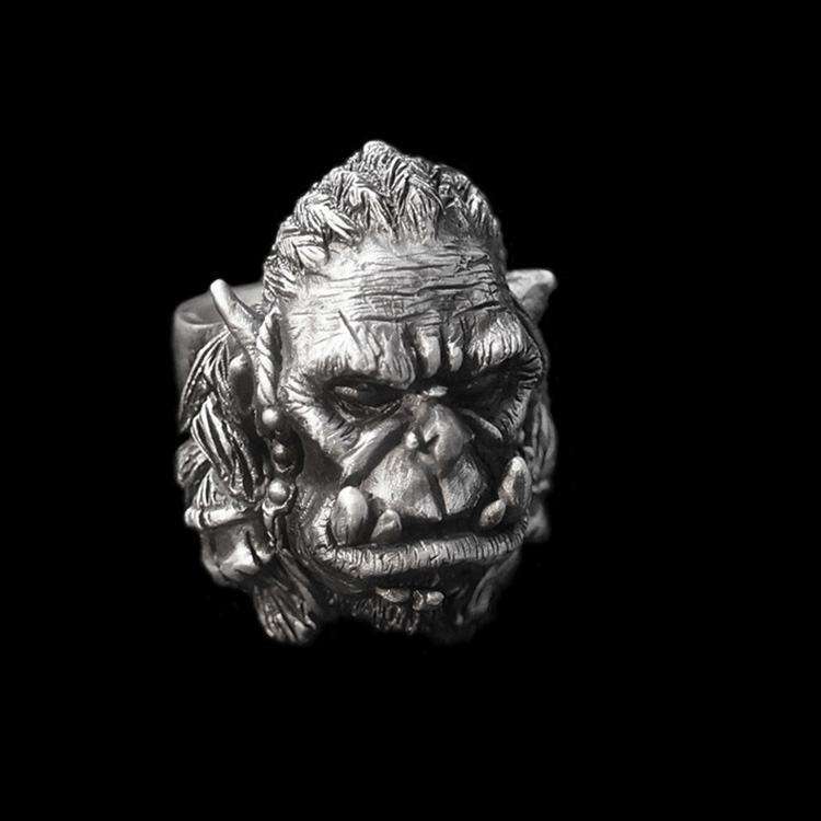 Chief of the frost wolf clan Durotan ring 925 Silver World of Warcraft Durotan rings
