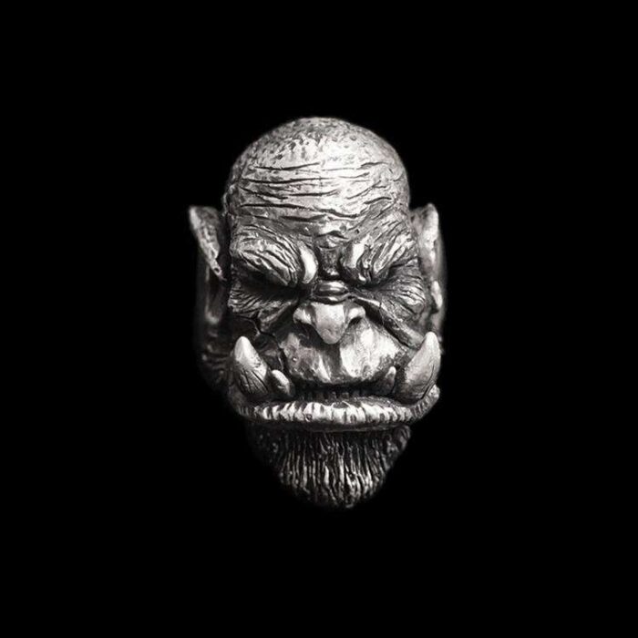 Doom Hammer ring Orgrim ring 925 Silver mens ring Warcraft jewelry