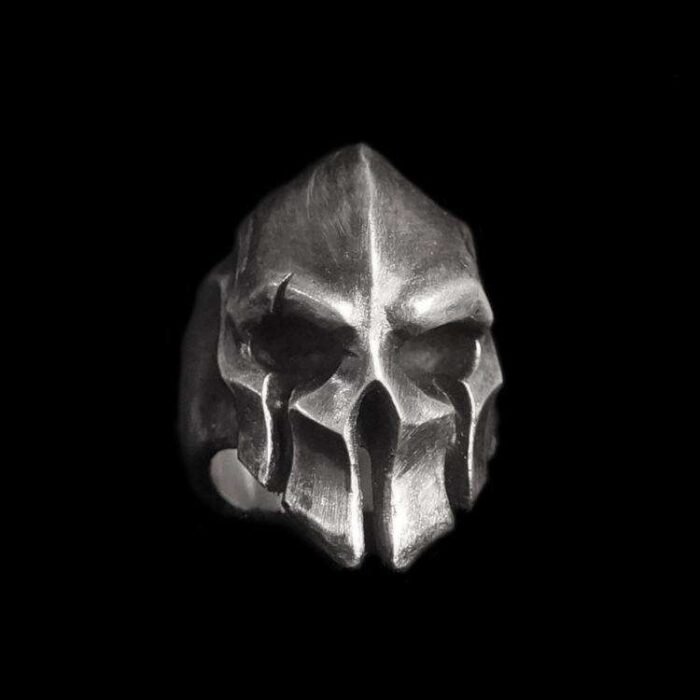 Mask Skull Ring 925 Silver Bold Expression of Attitude and Style