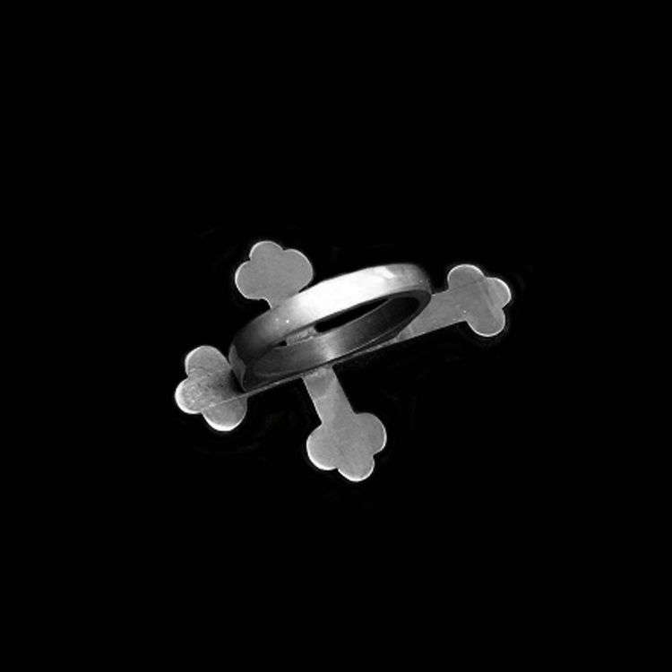Cross Ring 925 silver mens pinky rings