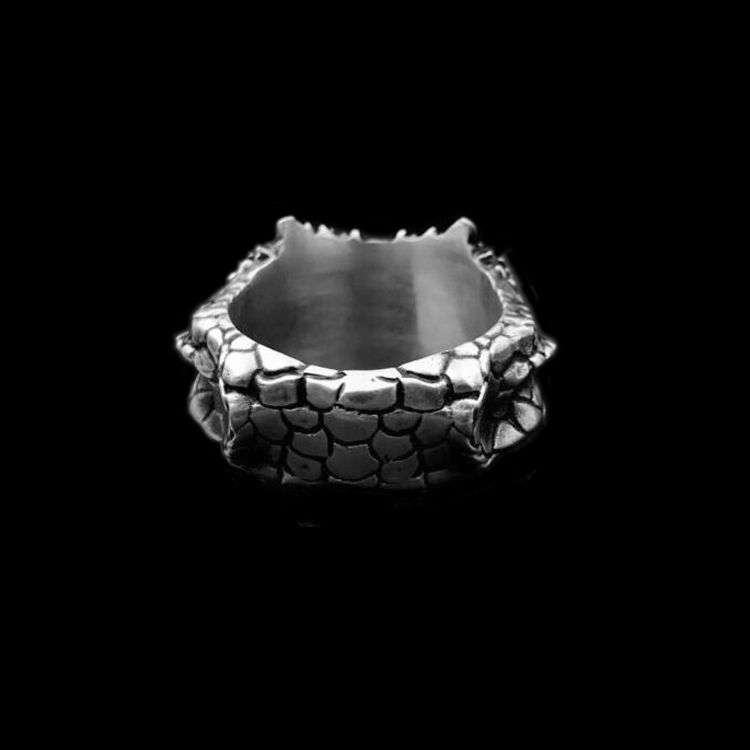 Viper ring 925 Sterling silver snake mens pinky rings