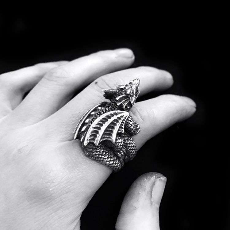 Pterosaur ring 925 Sterling silver Dinosaur rings