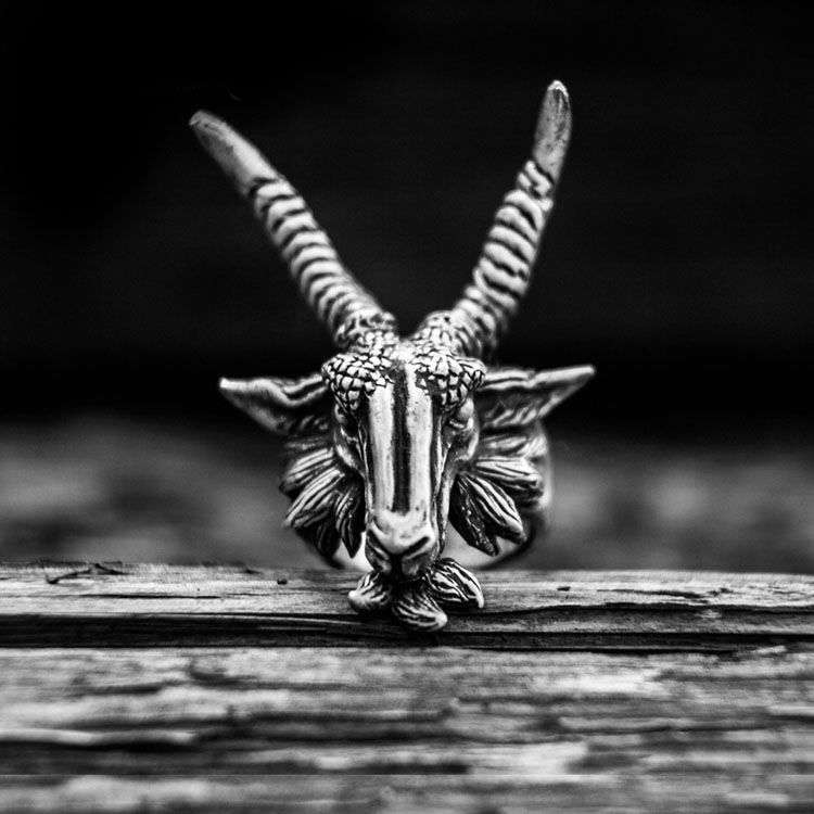 Sheep ring Sterling Silver Ram Skull ring SSJ51